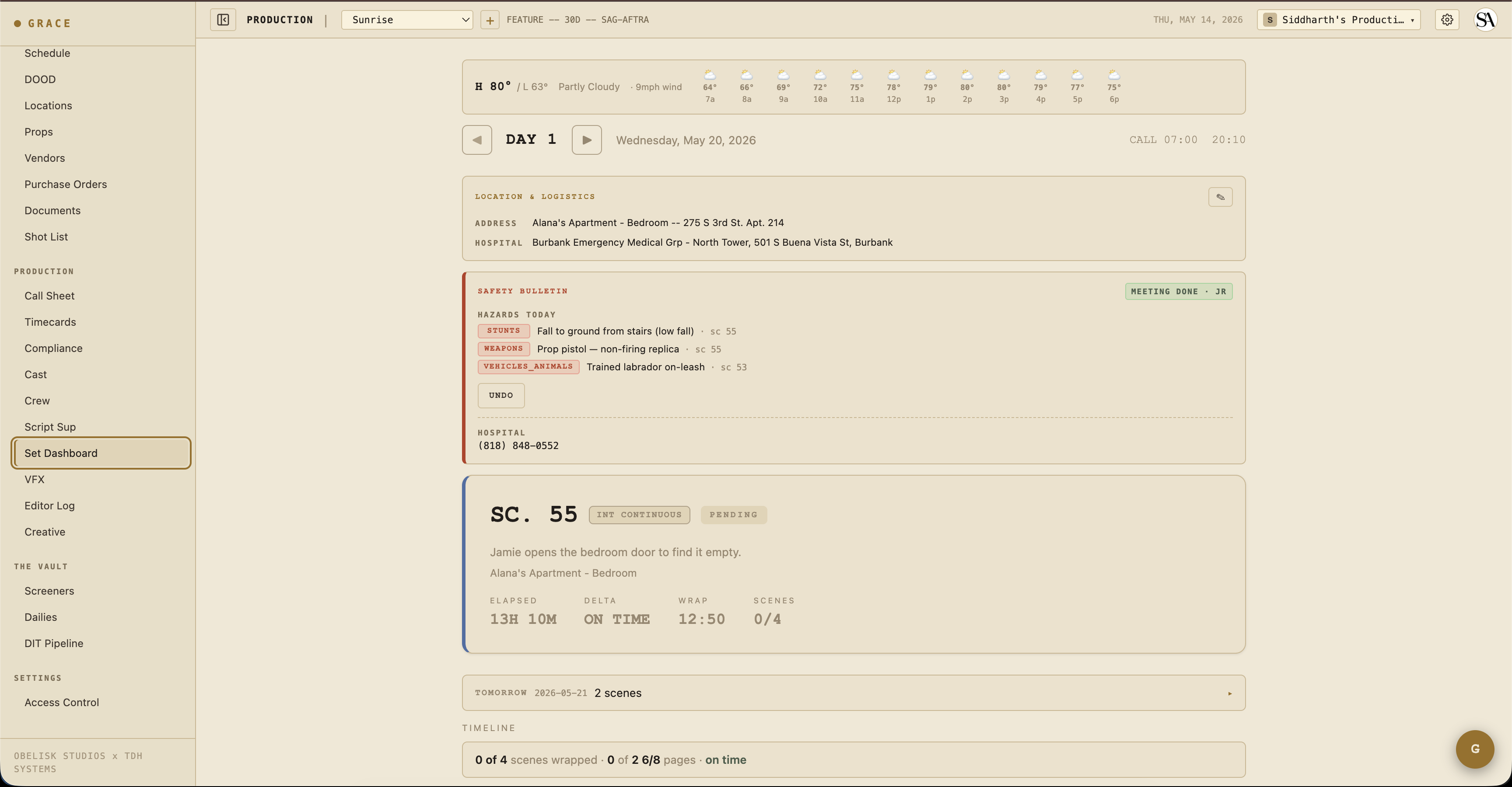 Set Dashboard